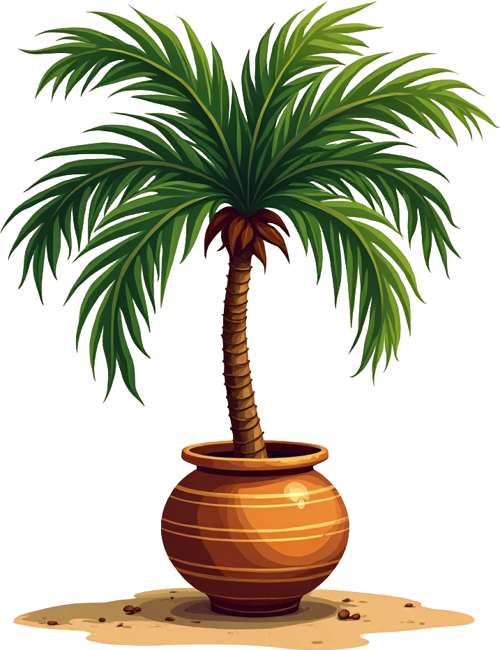 Potted Palm Tree